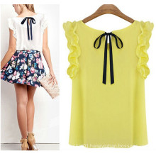 Chiffon Short Sleeve Women Blouse